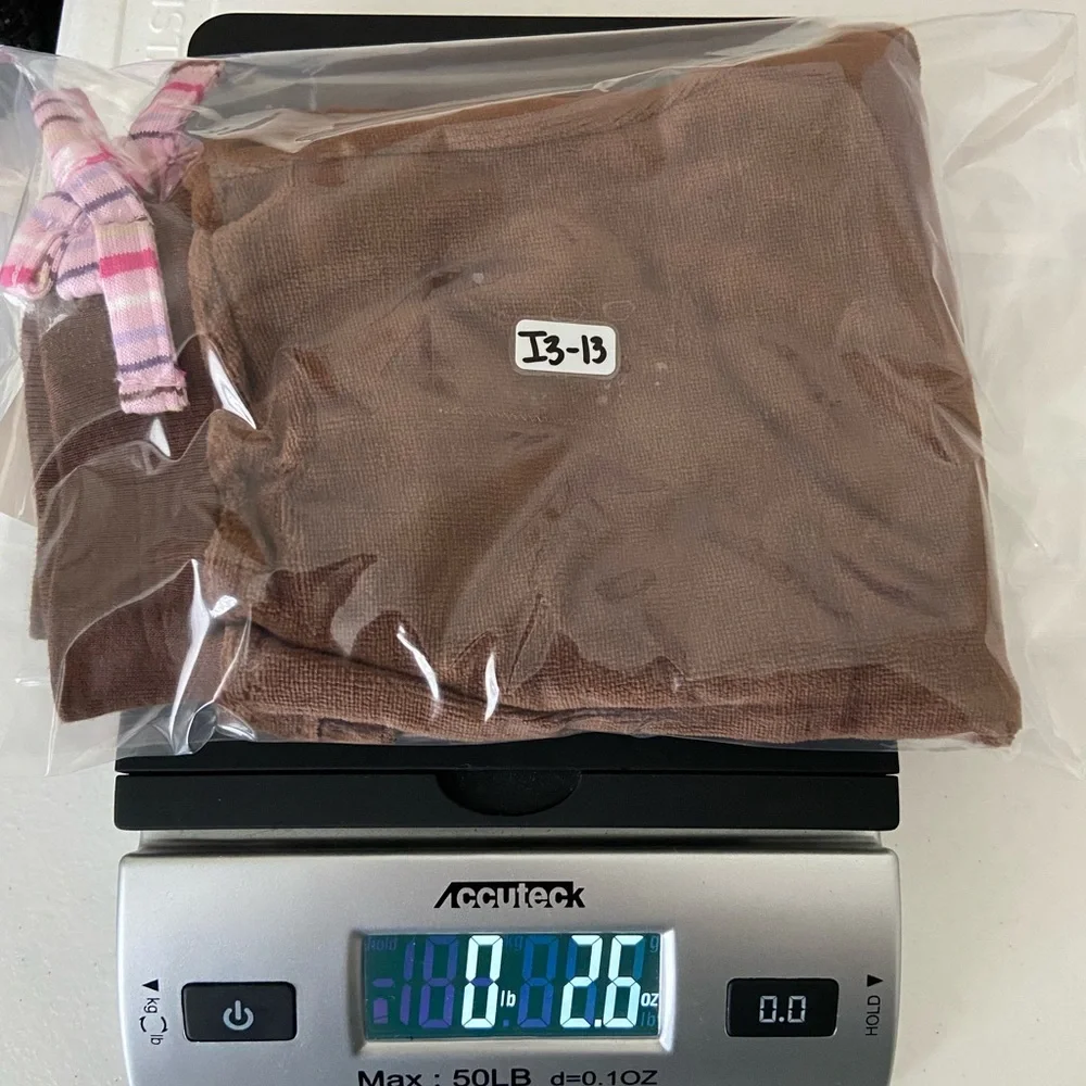 NEW Disney baby‎ girl’s brown soft fuzzy elastic waist pants bow 3-6 months